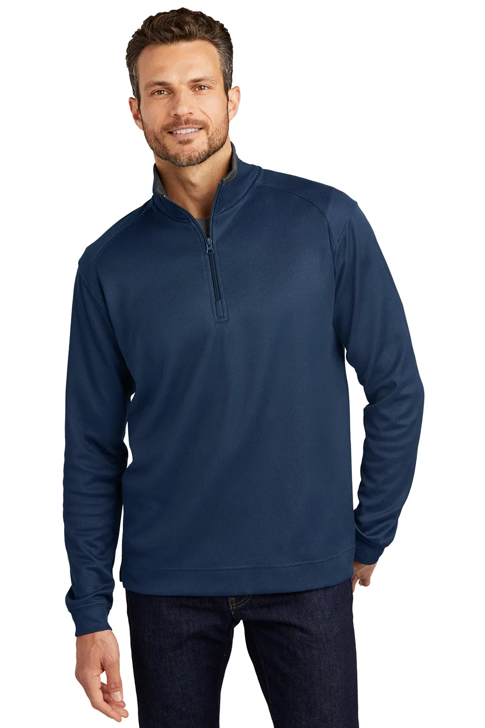 Port Authority Mens 1/4 Zip Jacket - Regatta Blue  Premium quality Clothing Port-Authority