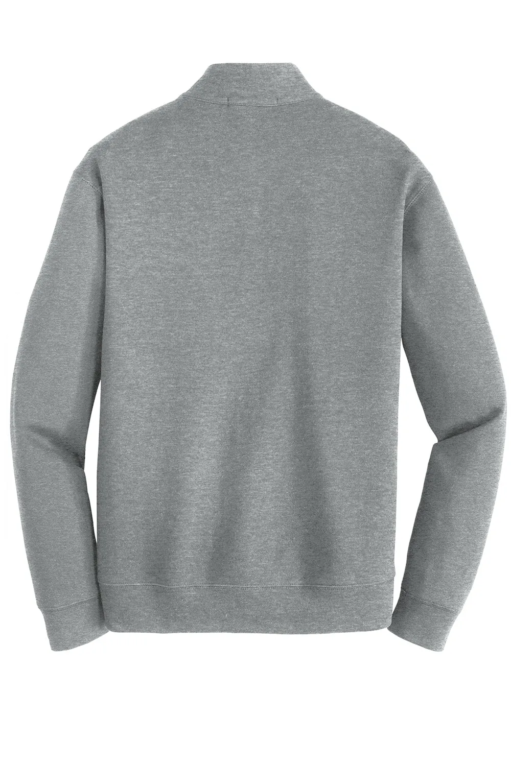 Port Authority Mens 1/4 Zip Long Sleeve Sweater - Heather Medium Grey  Premium quality Clothing Port-Authority