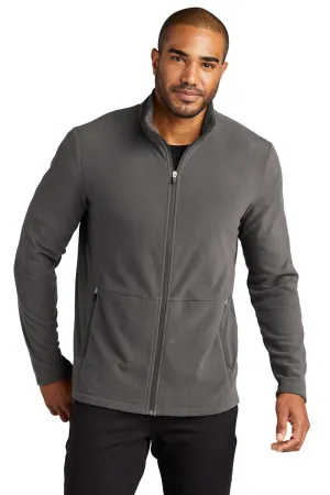 Port Authority Mens Accord Pill Resistant Microfleece Full Zip Jacket - Pewter Grey  Premium quality Clothing Port-Authority