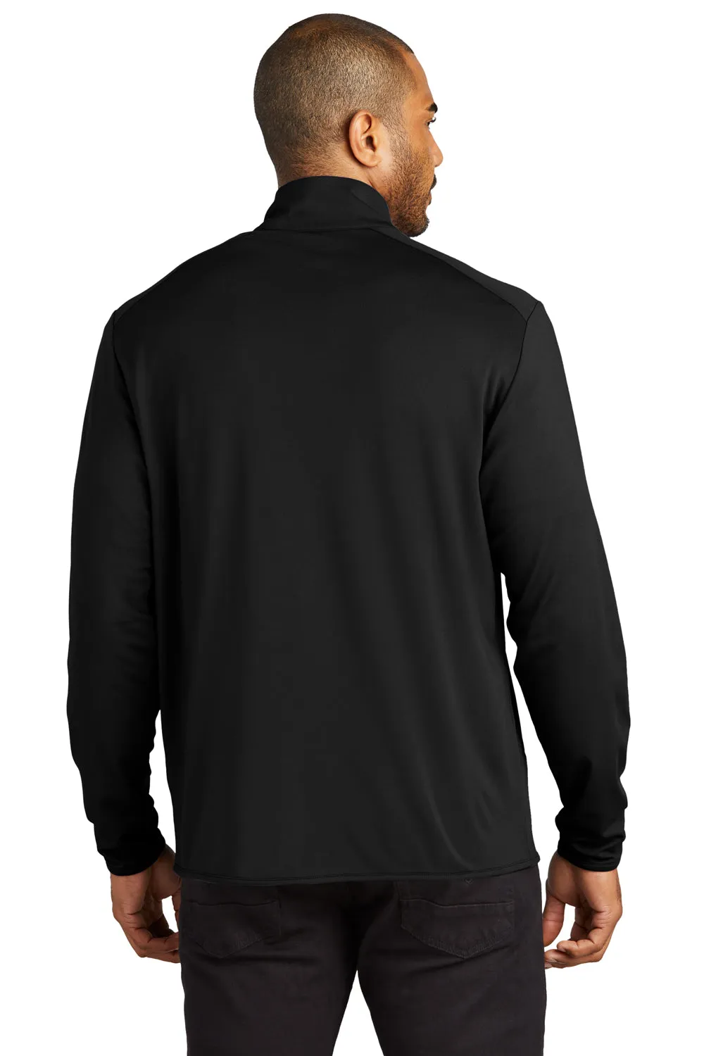 Port Authority Mens Accord Stretch Fleece Moisture Wicking Full Zip Jacket - Black  Premium quality Clothing Port-Authority