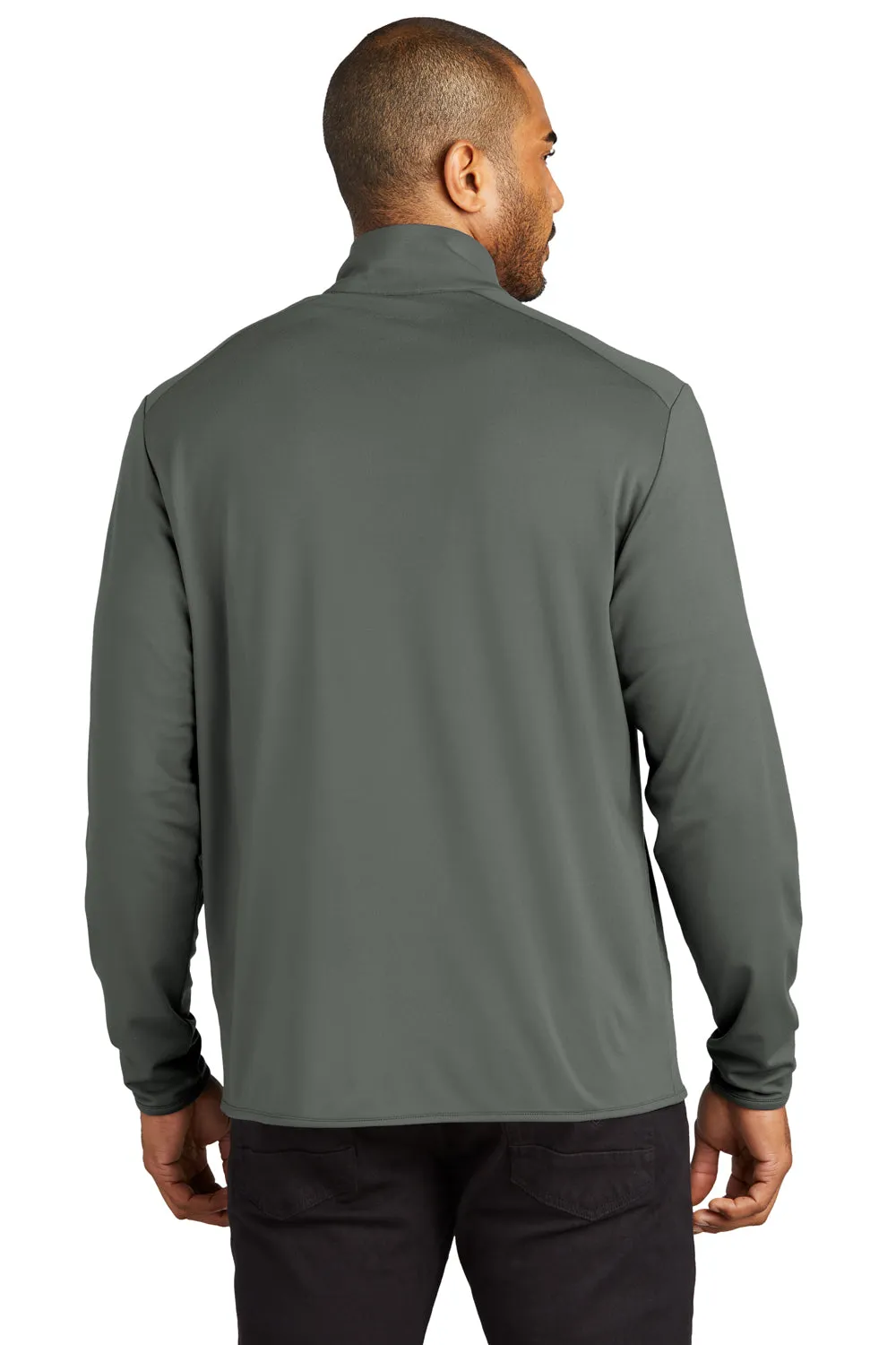 Port Authority Mens Accord Stretch Fleece Moisture Wicking Full Zip Jacket - Pewter Grey  Premium quality Clothing Port-Authority