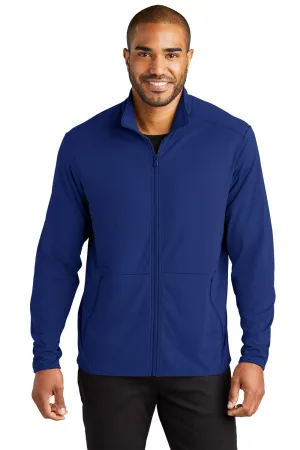 Port Authority Mens Accord Stretch Fleece Moisture Wicking Full Zip Jacket - Royal Blue  Premium quality Clothing Port-Authority