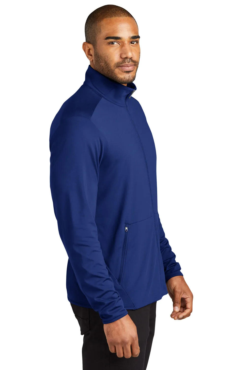 Port Authority Mens Accord Stretch Fleece Moisture Wicking Full Zip Jacket - Royal Blue  Premium quality Clothing Port-Authority