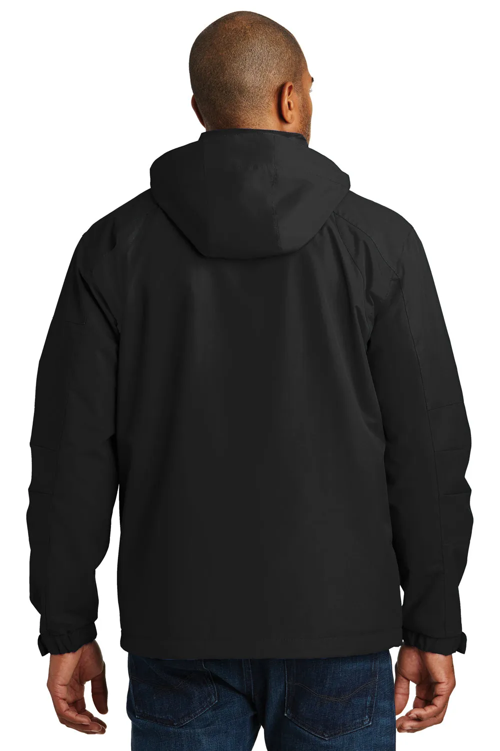 Port Authority Mens All Season II Waterproof Full Zip Hooded Jacket - Black  Premium quality Clothing Port-Authority
