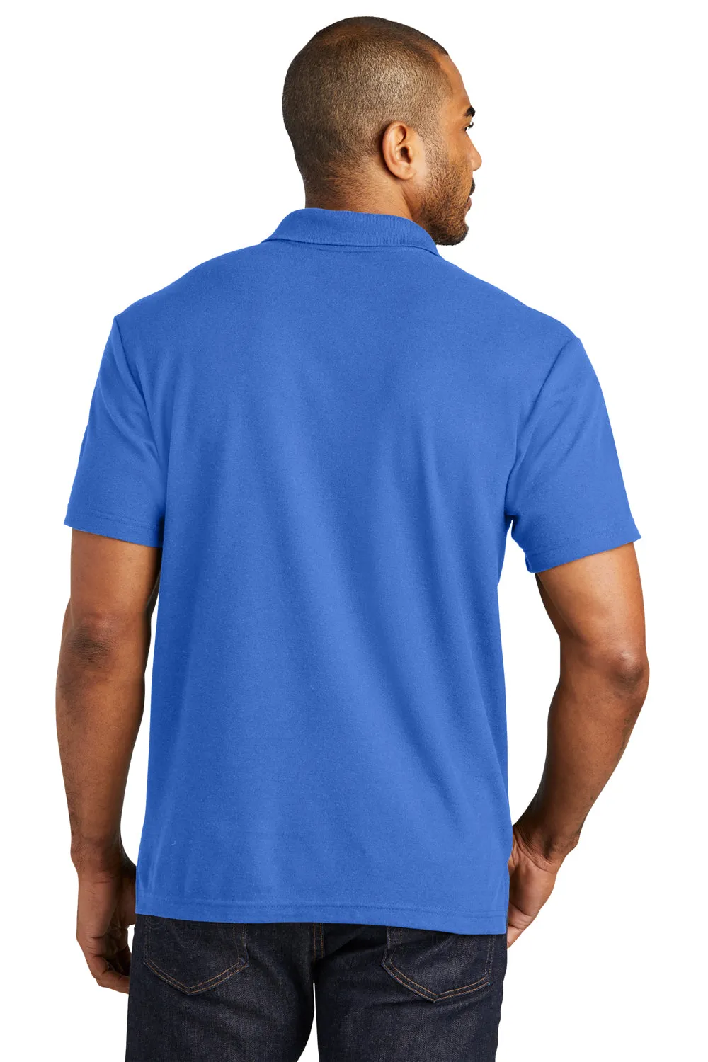 Port Authority Mens C-FREE Pique Short Sleeve Polo Shirt - True Blue  Premium quality Clothing Port-Authority
