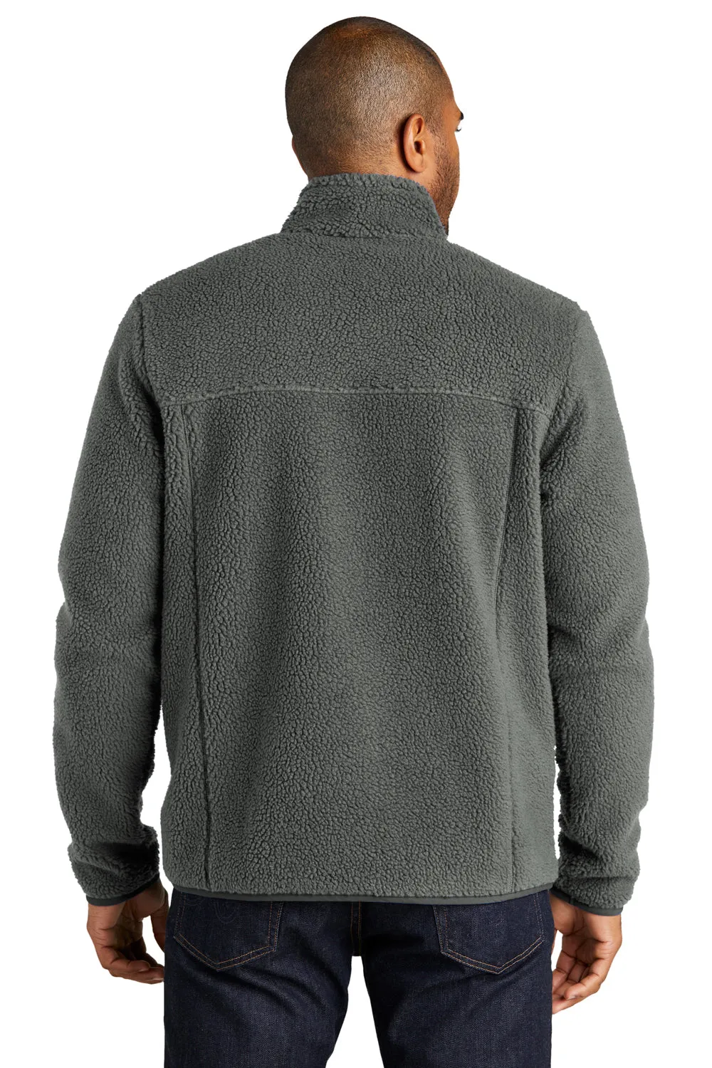 Port Authority Mens Camp Fleece 1/4 Snap Sweatshirt w/ Pockets - Steel Grey  Premium quality Clothing Port-Authority