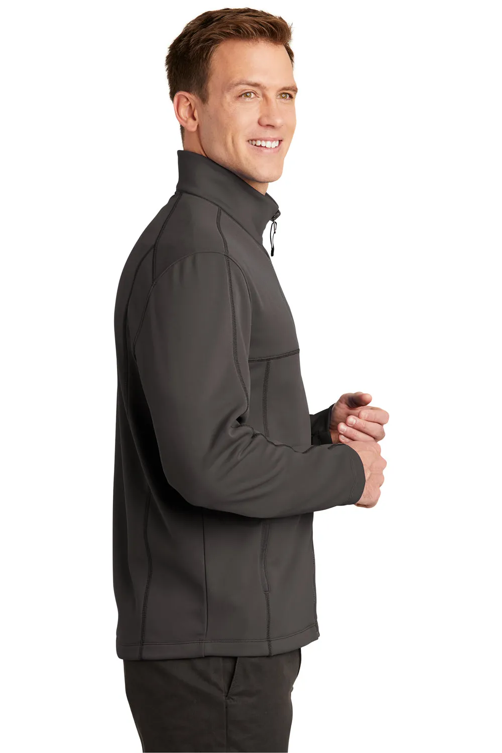 Port Authority Mens Collective Full Zip Smooth Fleece Jacket - Graphite Grey  Premium quality Clothing Port-Authority
