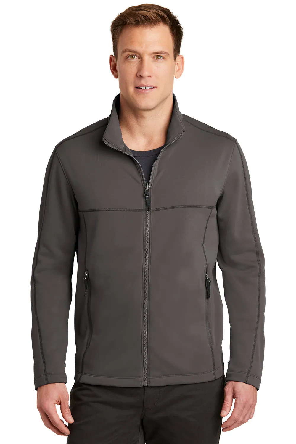 Port Authority Mens Collective Full Zip Smooth Fleece Jacket - Graphite Grey  Premium quality Clothing Port-Authority