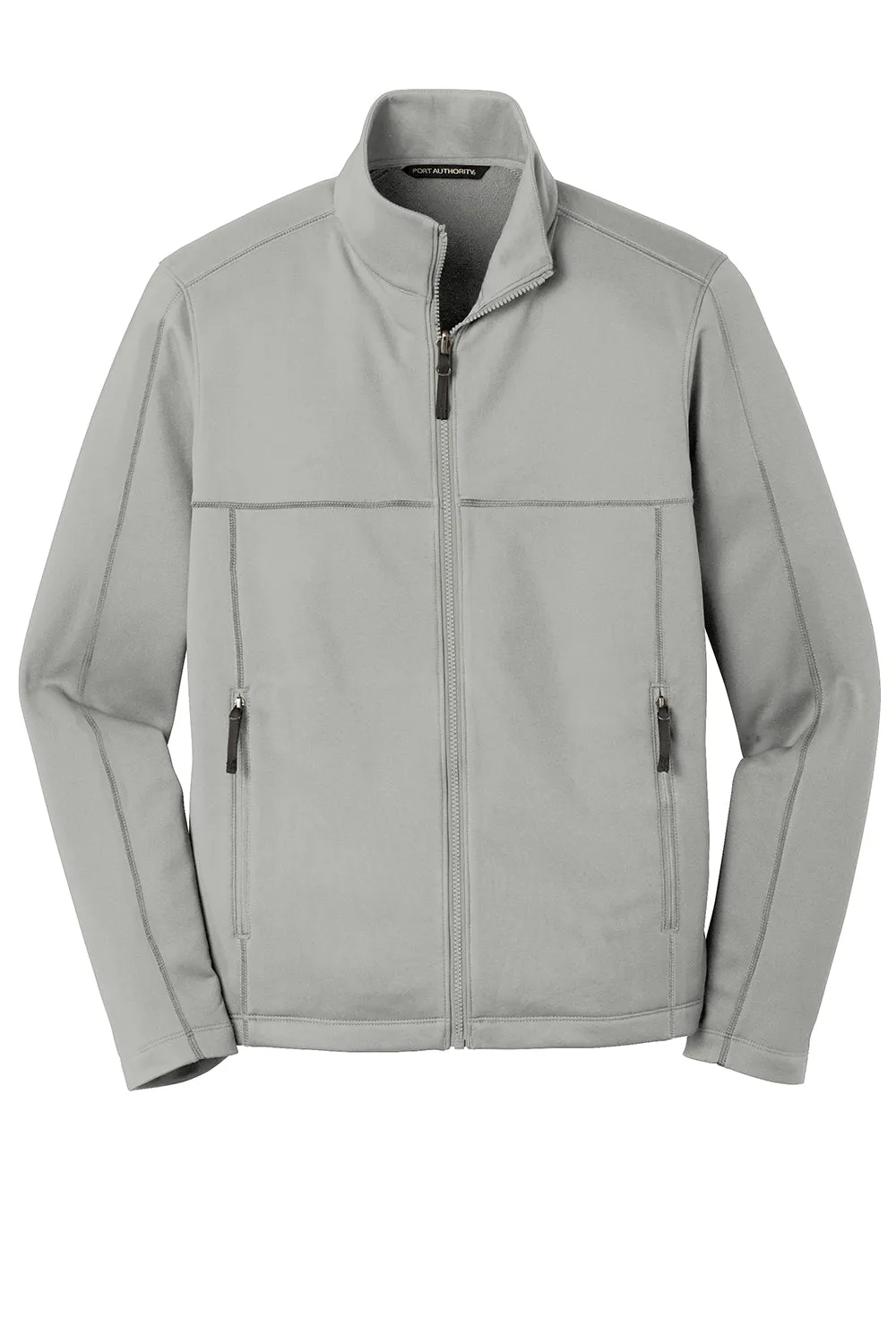 Port Authority Mens Collective Full Zip Smooth Fleece Jacket - Gusty Grey - Closeout  Premium quality Clothing Port-Authority