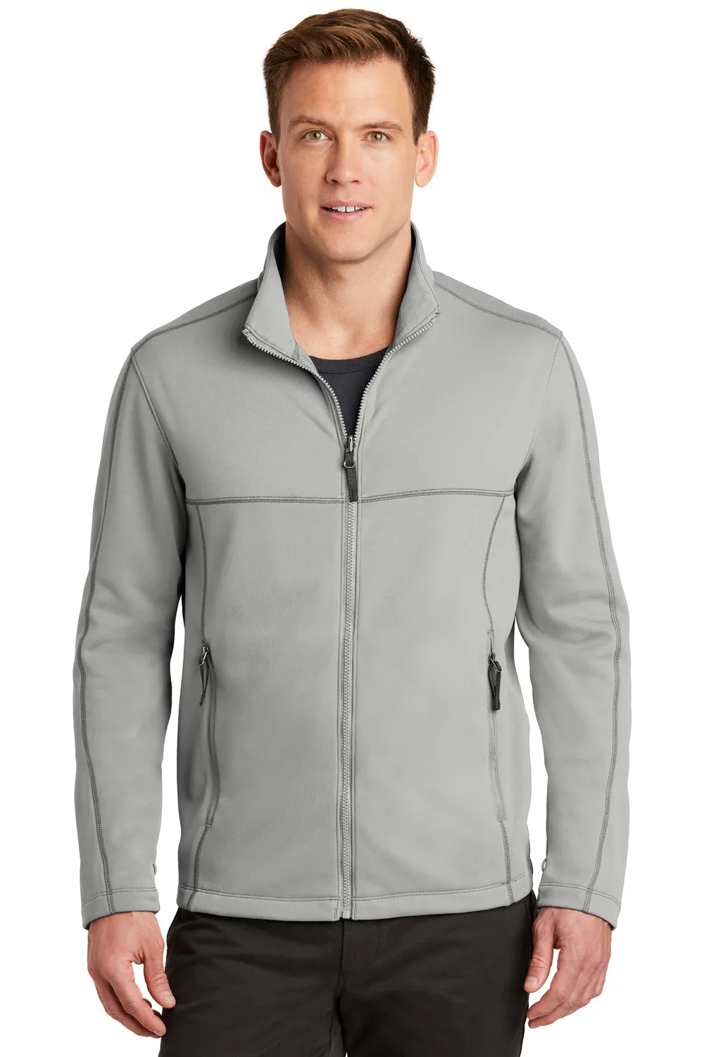 Port Authority Mens Collective Full Zip Smooth Fleece Jacket - Gusty Grey - Closeout  Premium quality Clothing Port-Authority