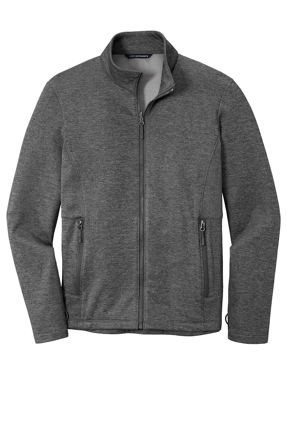 Port Authority Mens Collective Striated Fleece Full Zip Jacket - Heather Sterling Grey  Premium quality Clothing Port-Authority