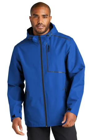 Port Authority Mens Collective Tech Full Zip Outer Shell Hooded Jacket - True Royal Blue  Premium quality Clothing Port-Authority