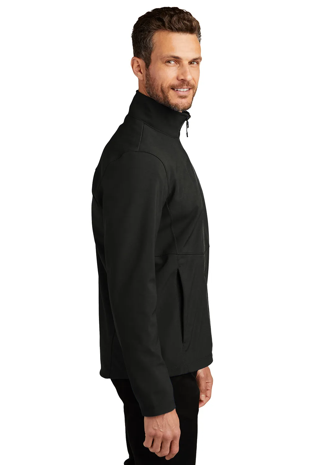 Port Authority Mens Collective Wind & Water Resistant Full Zip Jacket - Deep Black  Premium quality Clothing Port-Authority