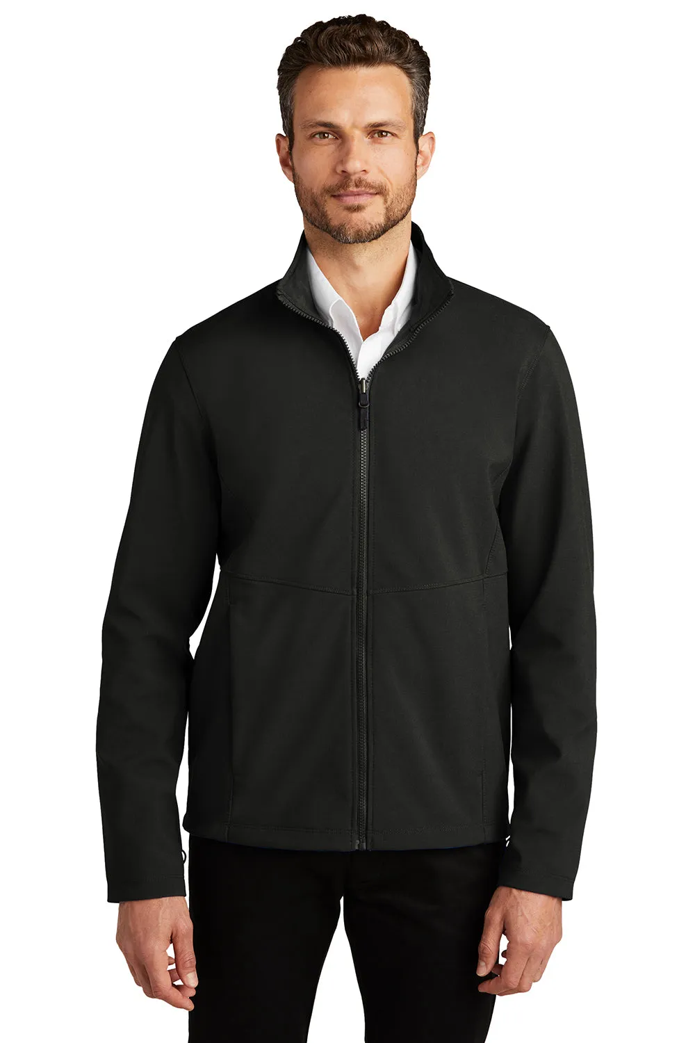 Port Authority Mens Collective Wind & Water Resistant Full Zip Jacket - Deep Black  Premium quality Clothing Port-Authority