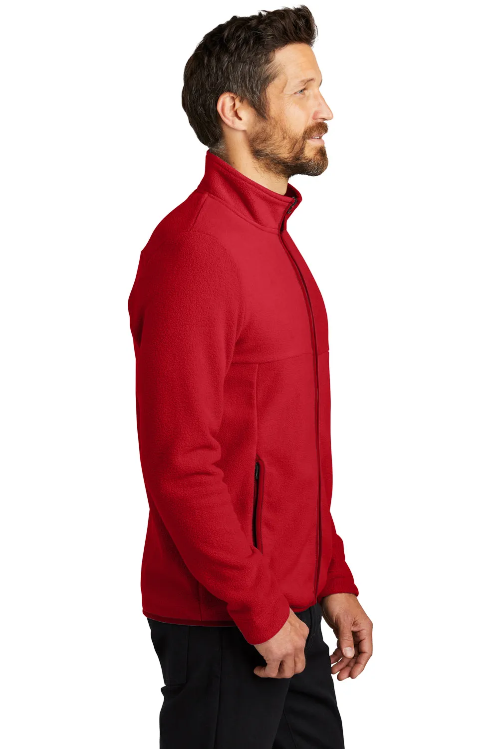 Port Authority Mens Connection Pill Resistant Fleece Full Zip Jacket - Rich Red  Premium quality Clothing Port-Authority