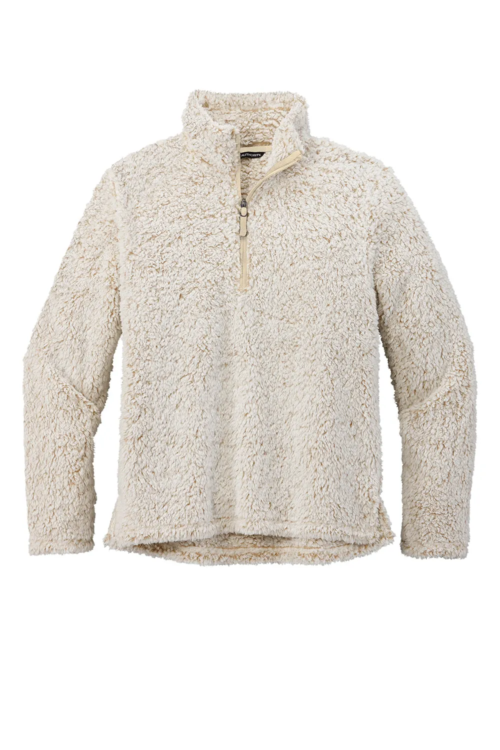 Port Authority Mens Cozy Sherpa Fleece 1/4 Zip Jacket - Heather Oatmeal  Premium quality Clothing Port-Authority