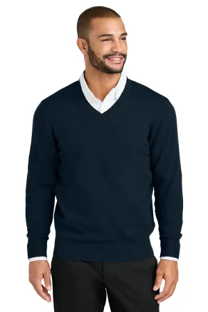 Port Authority Mens Easy Care Long Sleeve V-Neck Sweater - River Navy Blue  Premium quality Clothing Port-Authority