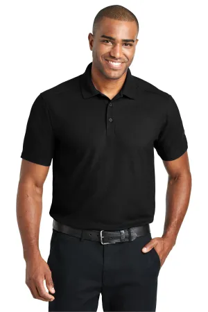 Port Authority Mens EZPerformance Moisture Wicking Short Sleeve Polo Shirt - Black  Premium quality Clothing Port-Authority