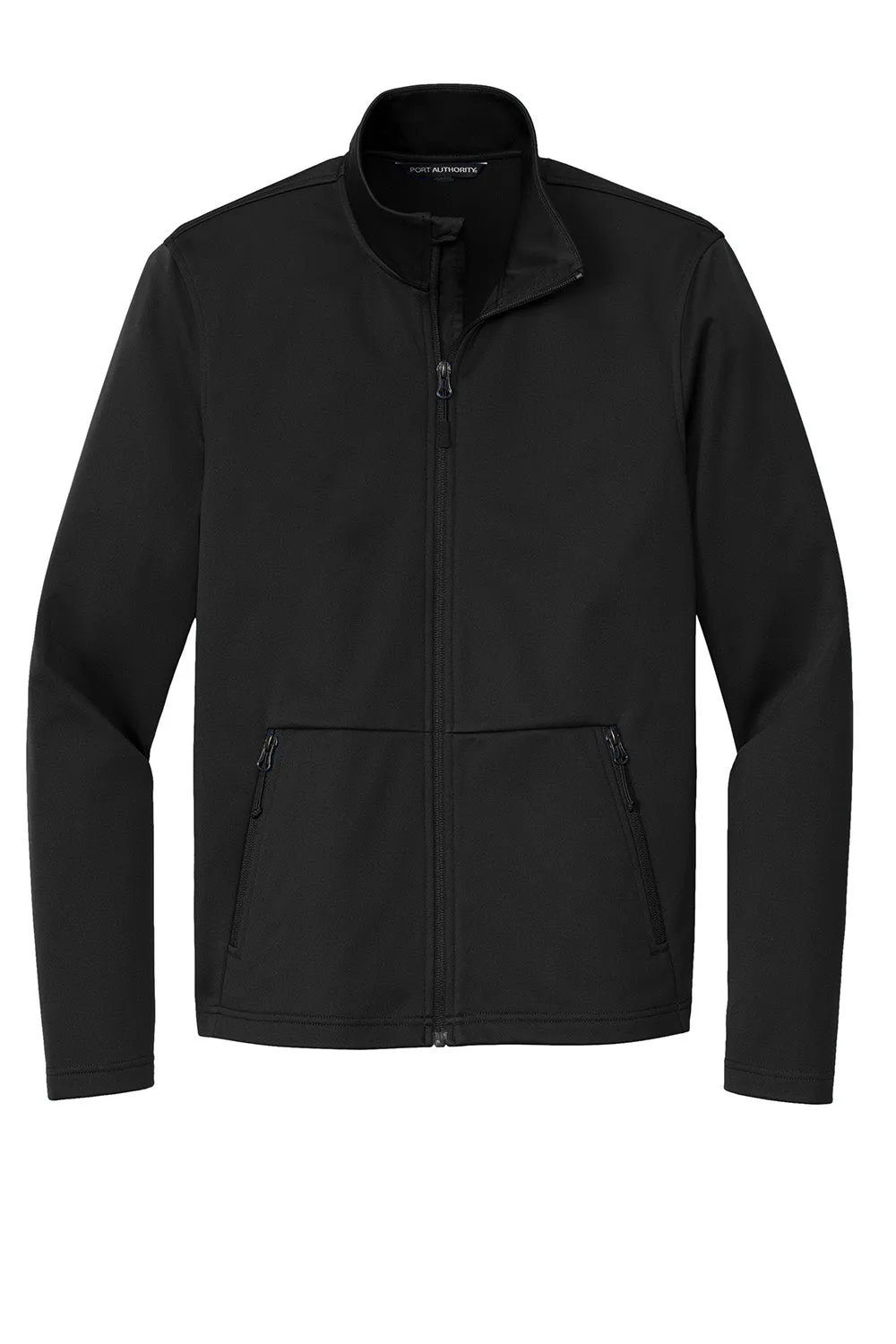 Port Authority Mens Flexshell Water Resistant Full Zip Jacket - Deep Black  Premium quality Clothing Port-Authority