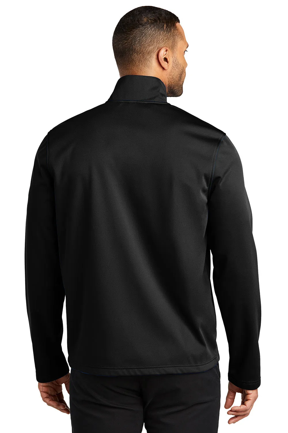Port Authority Mens Flexshell Water Resistant Full Zip Jacket - Deep Black  Premium quality Clothing Port-Authority