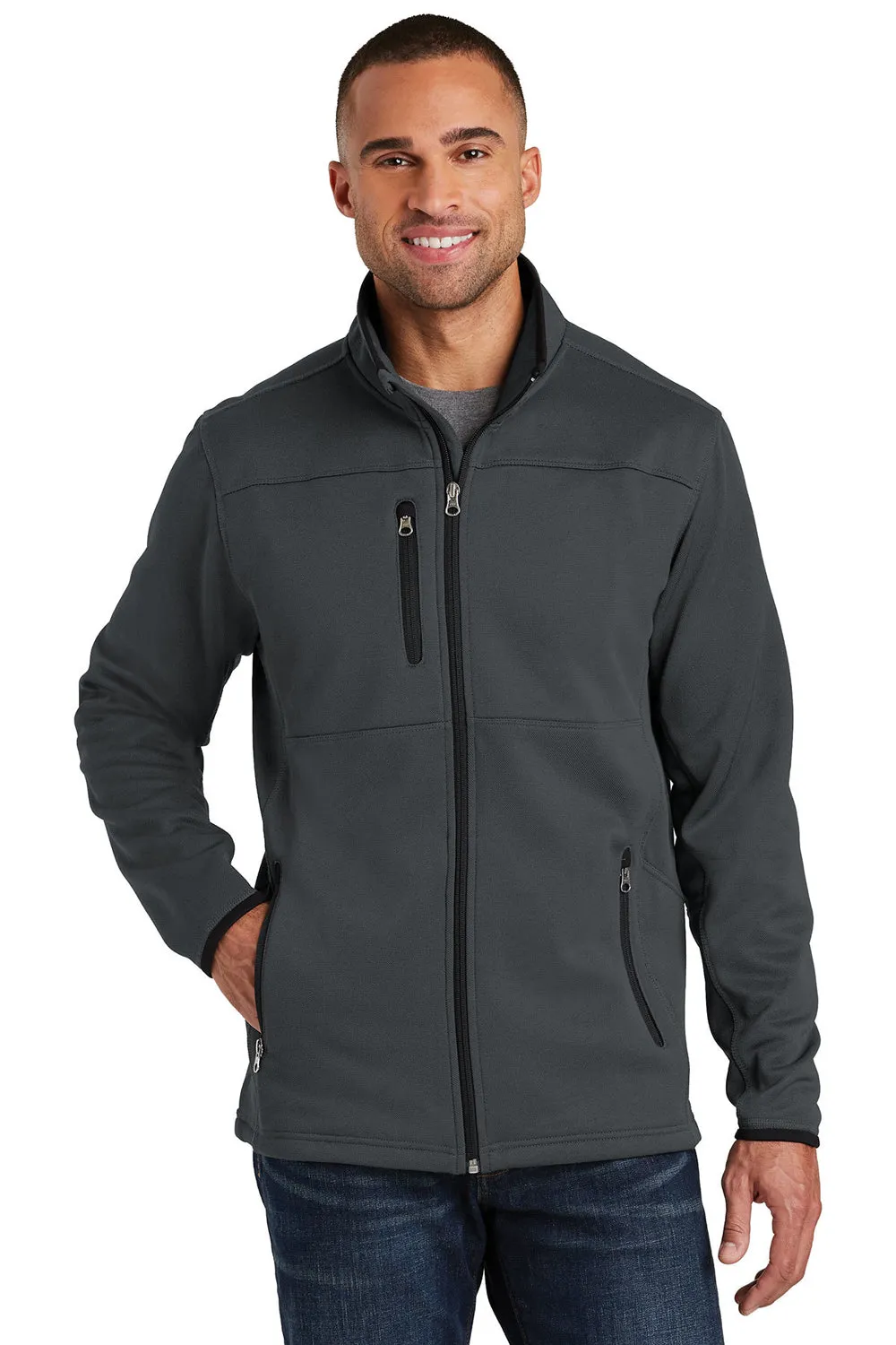 Port Authority Mens Full Zip Fleece Jacket - Graphite Grey  Premium quality Clothing Port-Authority