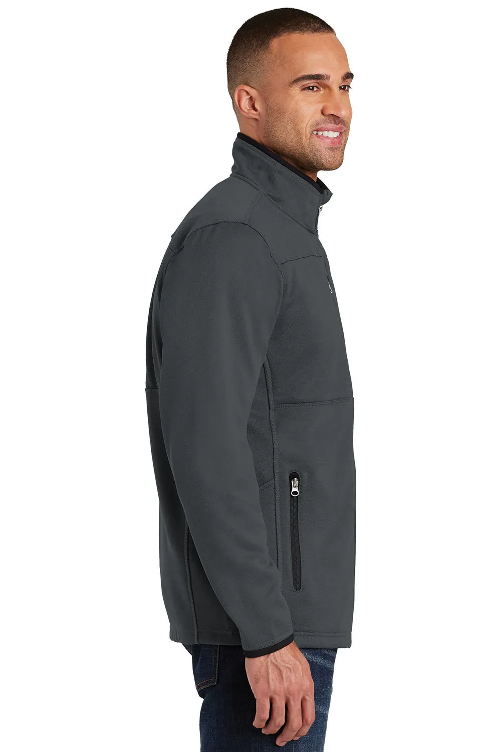 Port Authority Mens Full Zip Fleece Jacket - Graphite Grey  Premium quality Clothing Port-Authority
