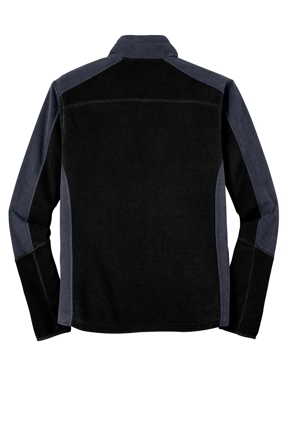 Port Authority Mens Full Zip Microfleece Jacket - Black/Battleship Grey - Closeout  Premium quality Clothing Port-Authority