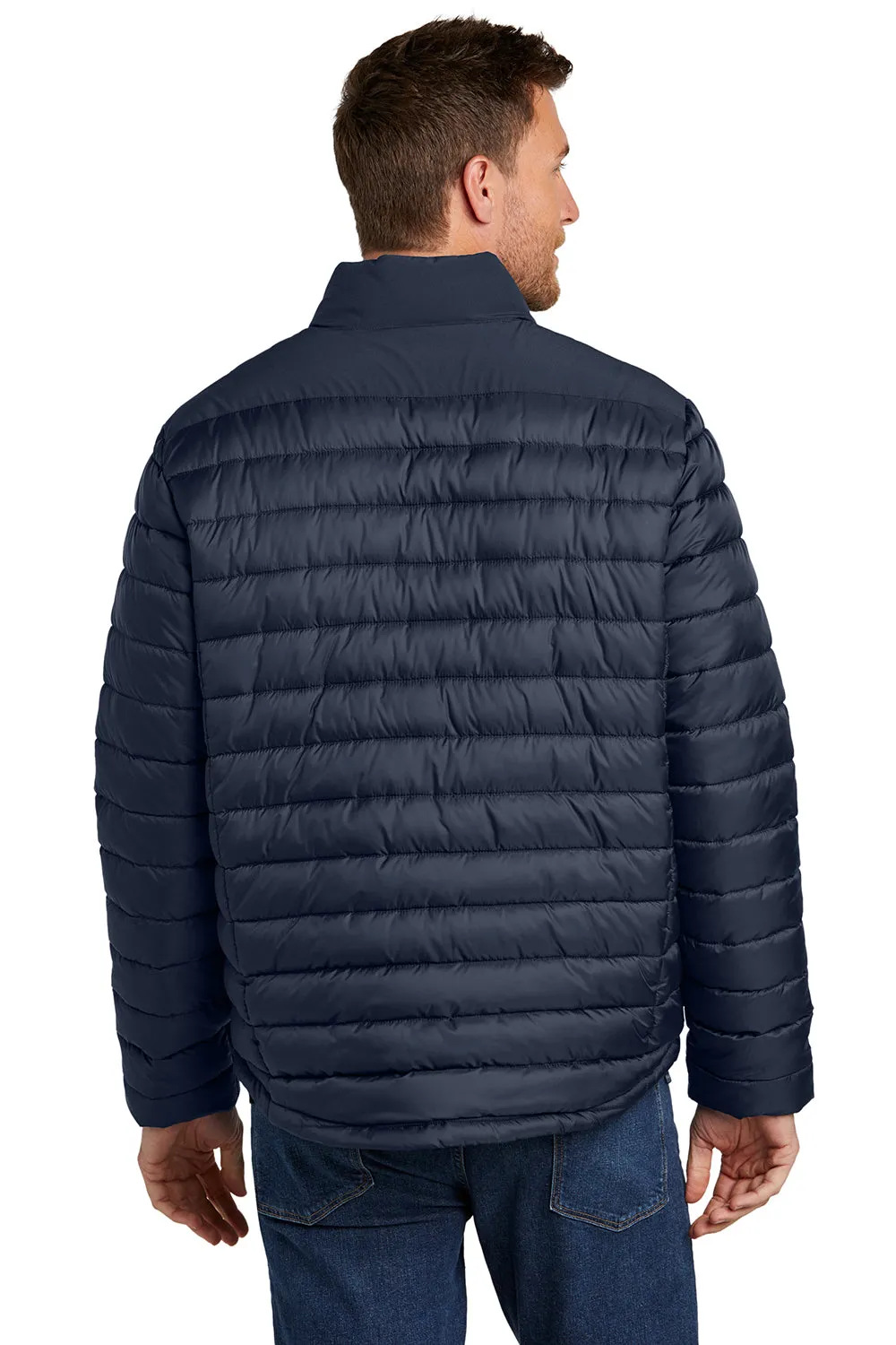 Port Authority Mens Horizon Water Resistant Full Zip Puffy Jacket - Dress Navy Blue  Premium quality Clothing Port-Authority