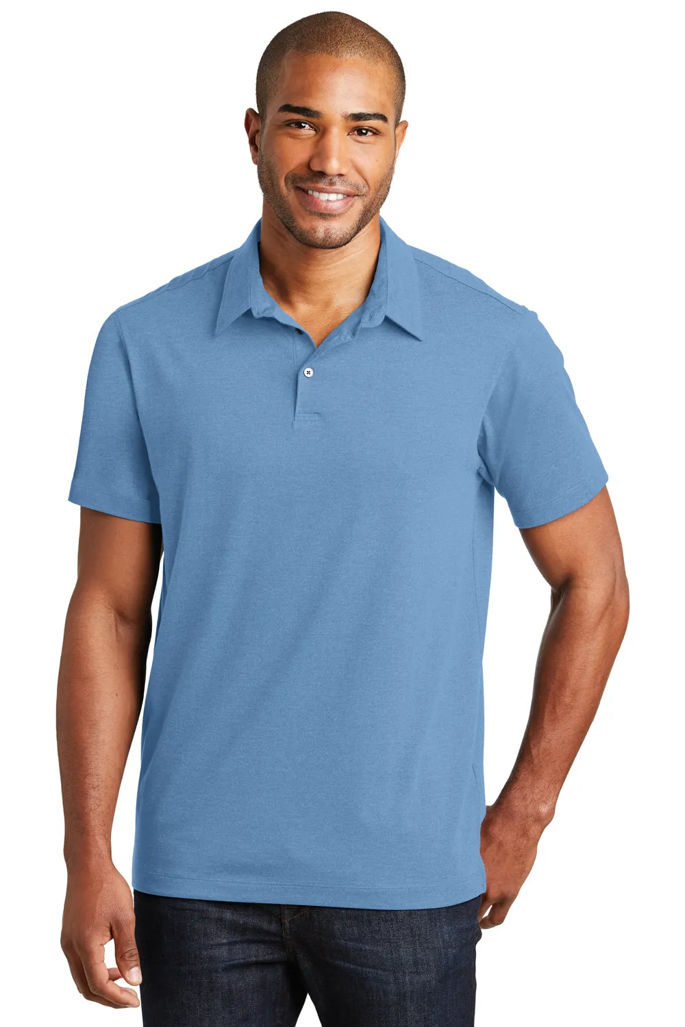 Port Authority Mens Meridian Short Sleeve Polo Shirt - Blue Skies - Closeout  Premium quality Clothing Port-Authority