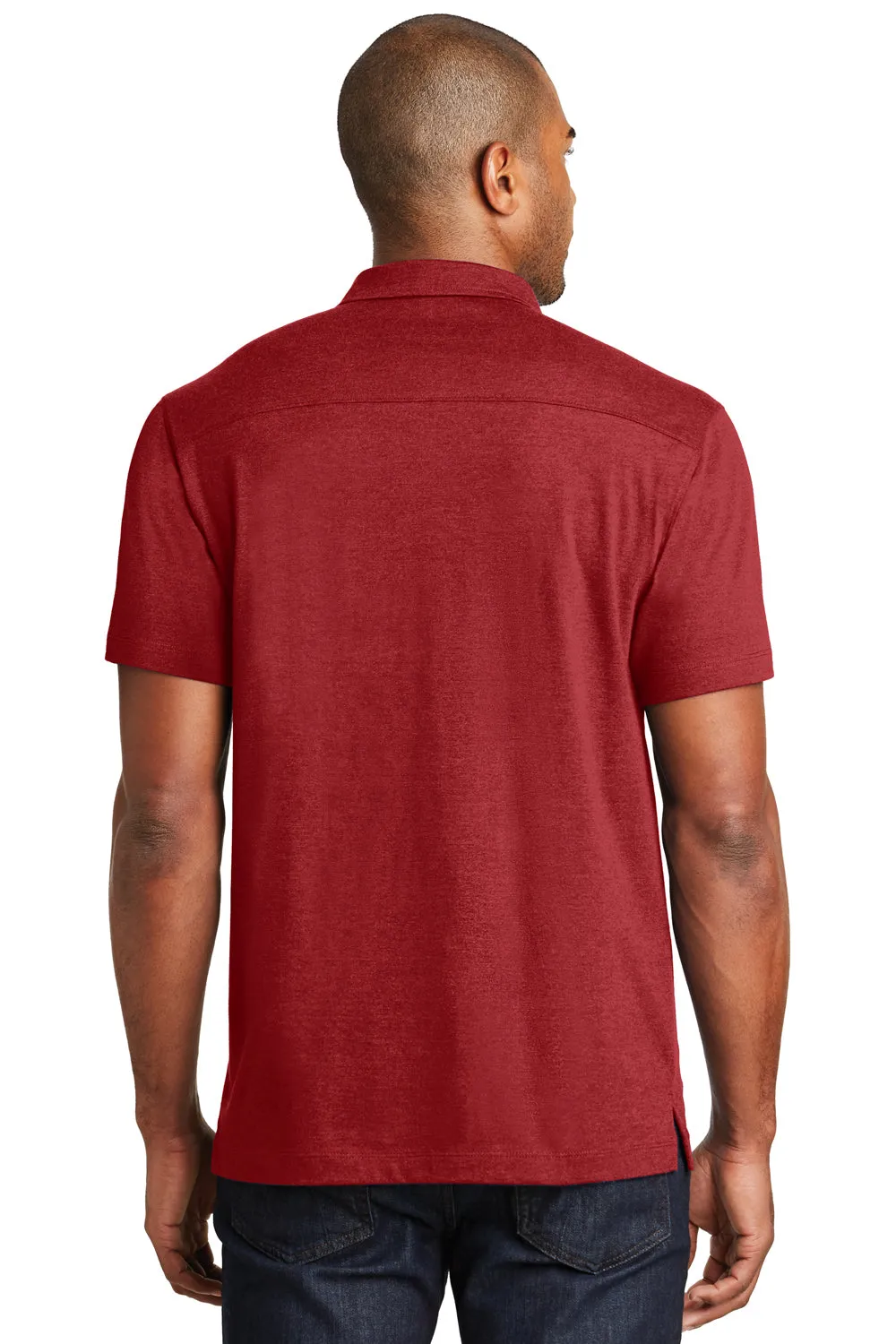 Port Authority Mens Meridian Short Sleeve Polo Shirt - Flame Red - Closeout  Premium quality Clothing Port-Authority