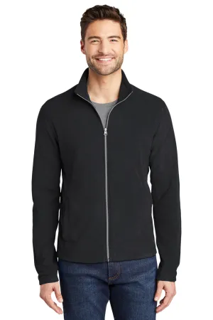 Port Authority Mens Microfleece Pill Resistant Full Zip Jacket - Black  Premium quality Clothing Port-Authority