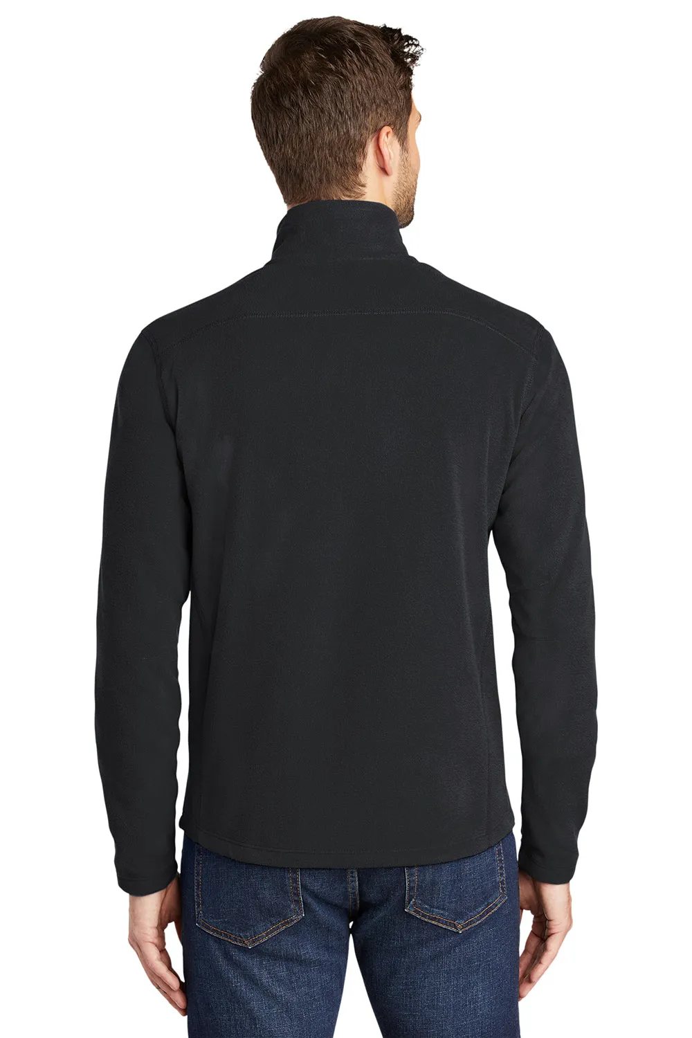 Port Authority Mens Microfleece Pill Resistant Full Zip Jacket - Black  Premium quality Clothing Port-Authority