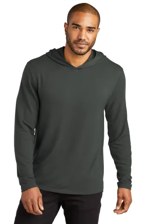 Port Authority Mens Microterry Snag Resistant Hooded Sweatshirt Hoodie - Charcoal Grey  Premium quality Clothing Port-Authority