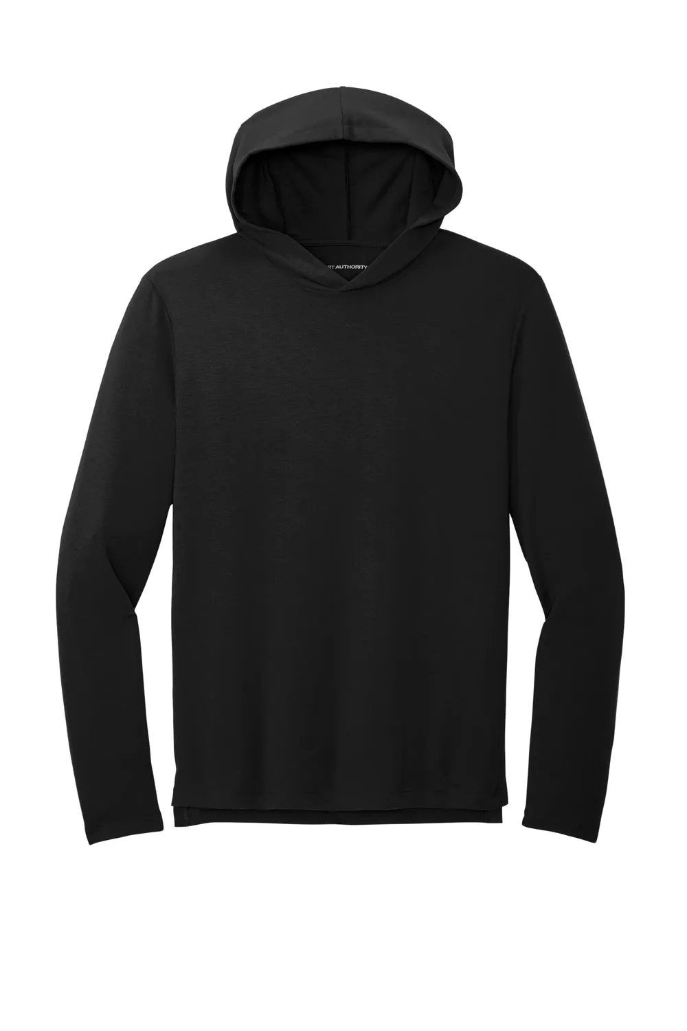 Port Authority Mens Microterry Snag Resistant Hooded Sweatshirt Hoodie - Deep Black  Premium quality Clothing Port-Authority