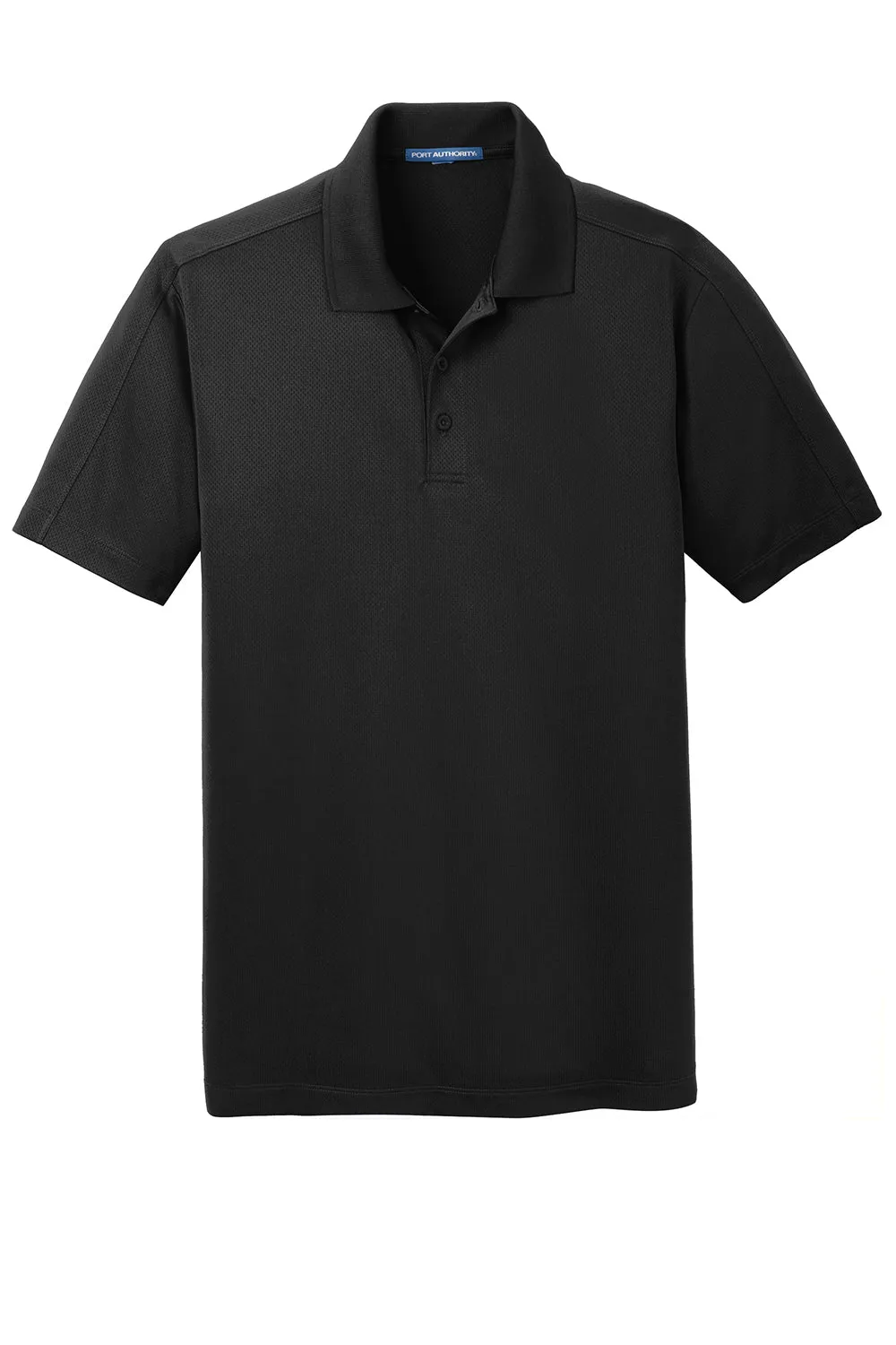 Port Authority Mens Moisture Wicking Short Sleeve Polo Shirt - Black  Premium quality Clothing Port-Authority