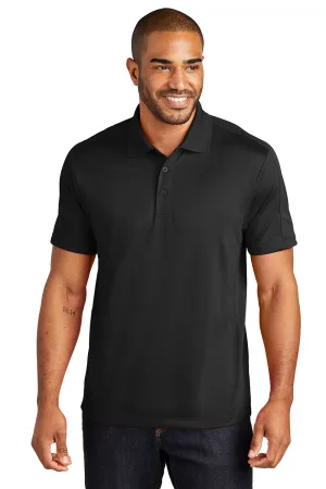 Port Authority Mens Moisture Wicking Short Sleeve Polo Shirt - Black  Premium quality Clothing Port-Authority