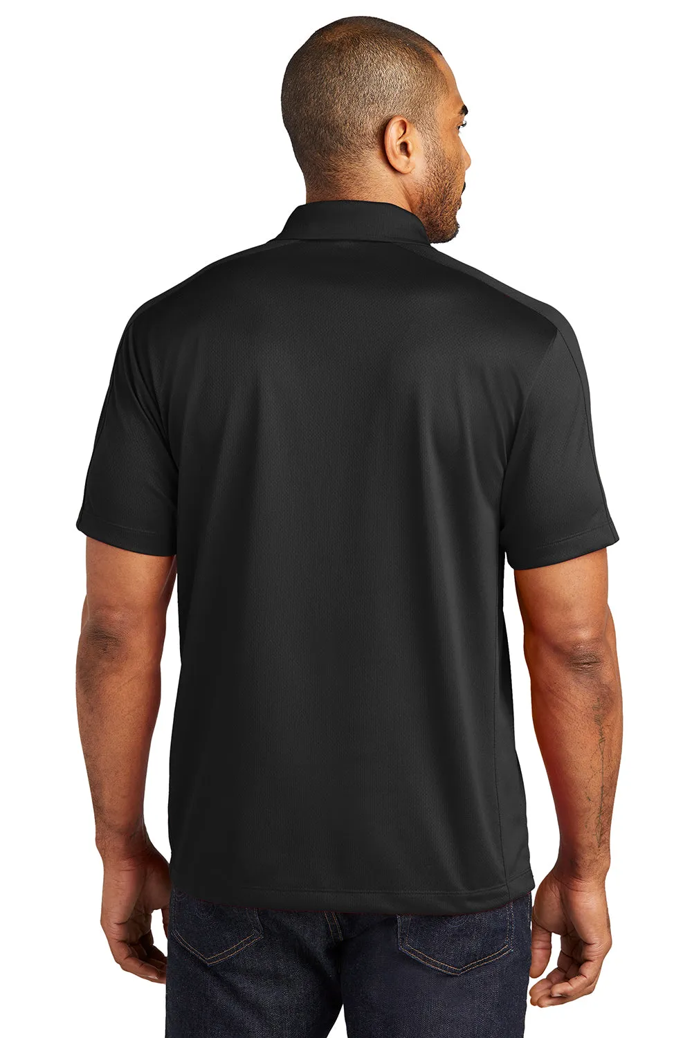 Port Authority Mens Moisture Wicking Short Sleeve Polo Shirt - Black  Premium quality Clothing Port-Authority