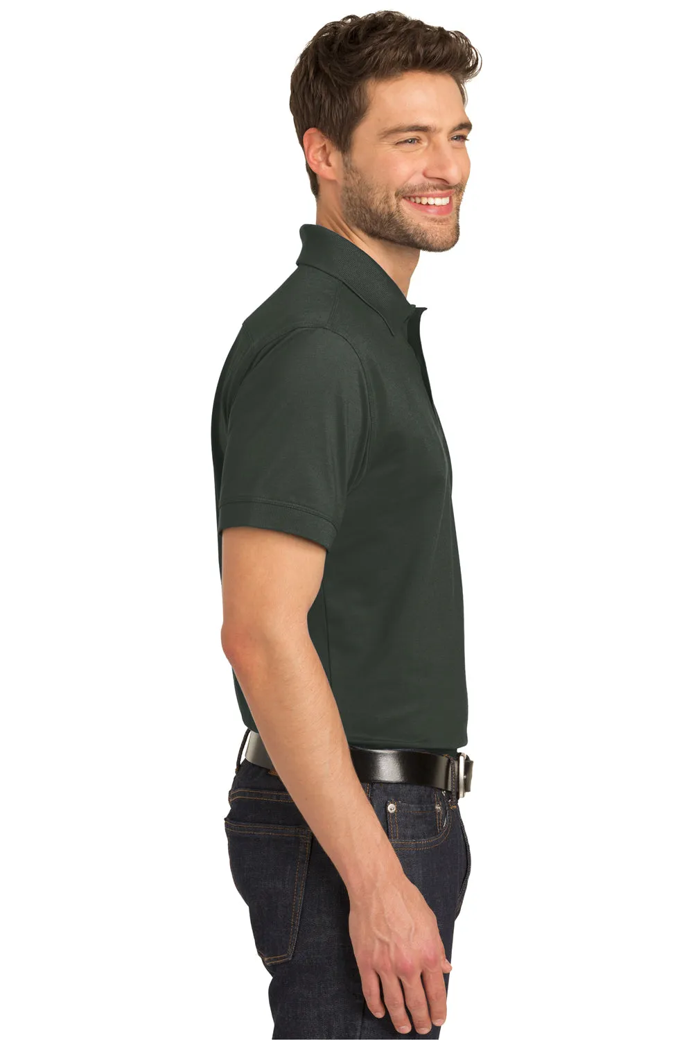 Port Authority Mens Moisture Wicking Short Sleeve Polo Shirt - Smoke Grey  Premium quality Clothing Port-Authority
