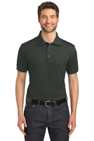 Port Authority Mens Moisture Wicking Short Sleeve Polo Shirt - Smoke Grey  Premium quality Clothing Port-Authority