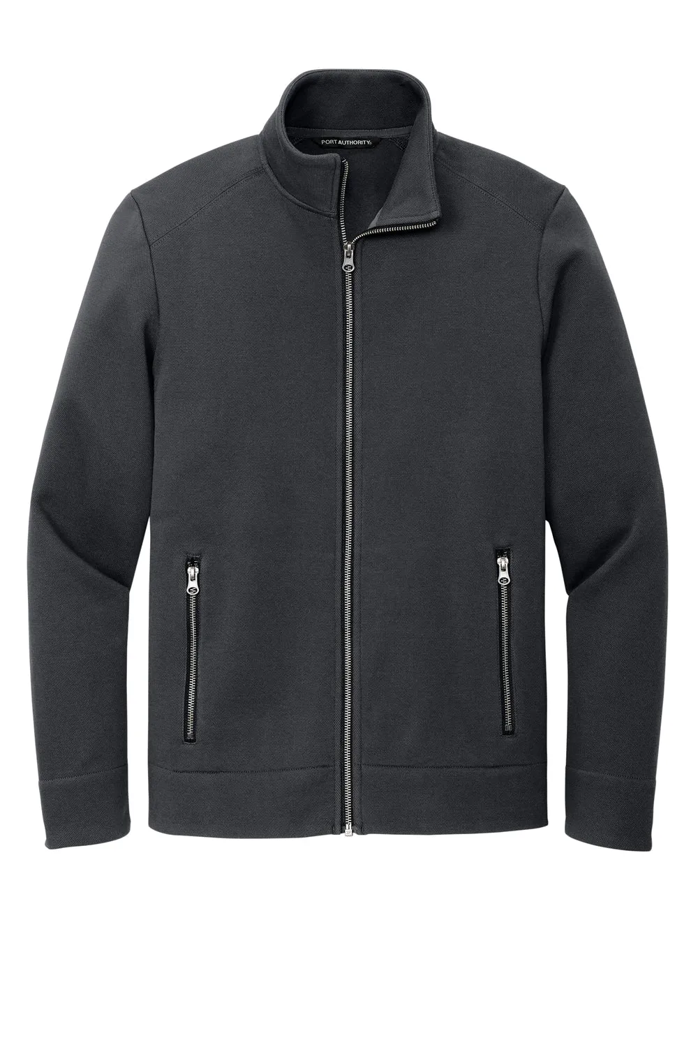 Port Authority Mens Network Fleece Full Zip Jacket - Charcoal Grey  Premium quality Clothing Port-Authority