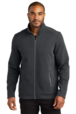 Port Authority Mens Network Fleece Full Zip Jacket - Charcoal Grey  Premium quality Clothing Port-Authority