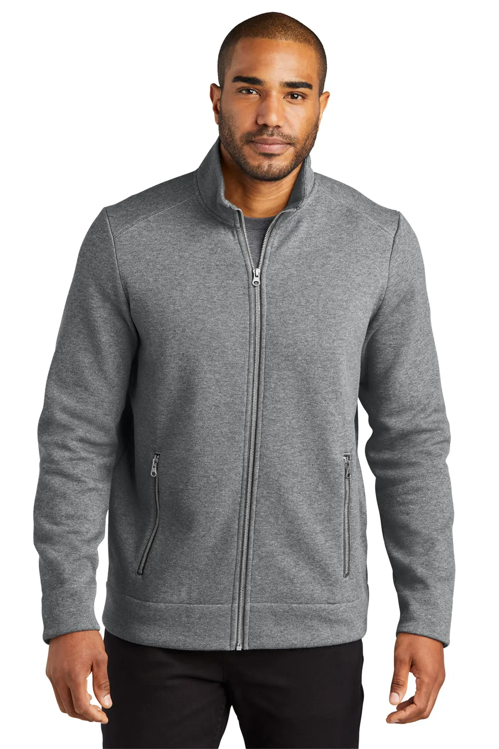 Port Authority Mens Network Fleece Full Zip Jacket - Heather Grey  Premium quality Clothing Port-Authority