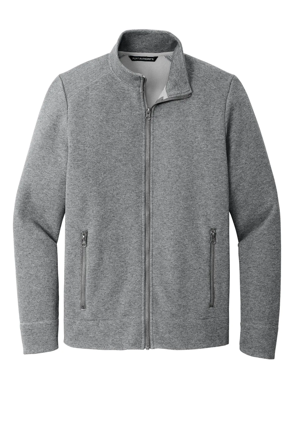 Port Authority Mens Network Fleece Full Zip Jacket - Heather Grey  Premium quality Clothing Port-Authority