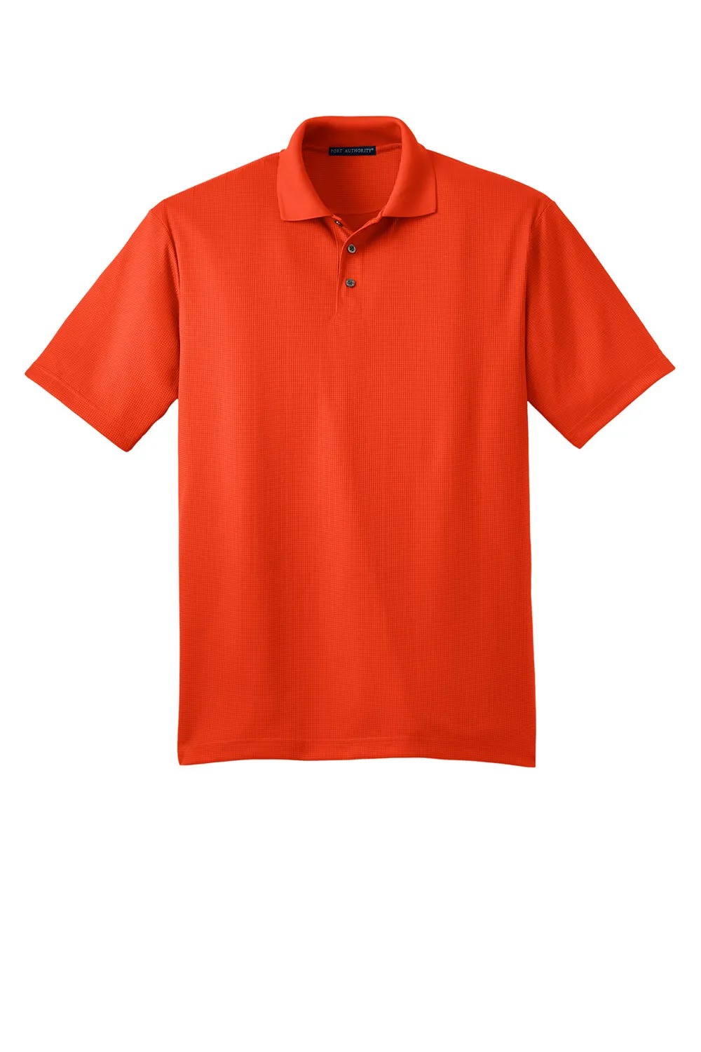 Port Authority Mens Performance Moisture Wicking Short Sleeve Polo Shirt - Autumn Orange  Premium quality Clothing Port-Authority