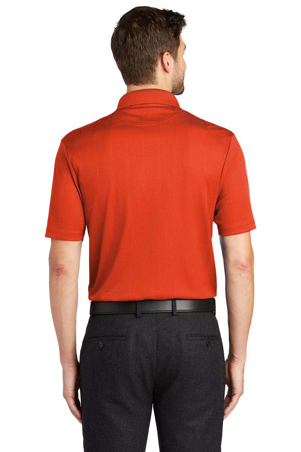 Port Authority Mens Performance Moisture Wicking Short Sleeve Polo Shirt - Autumn Orange  Premium quality Clothing Port-Authority