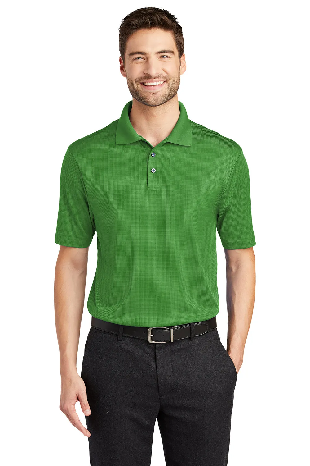 Port Authority Mens Performance Moisture Wicking Short Sleeve Polo Shirt - Vine Green  Premium quality Clothing Port-Authority