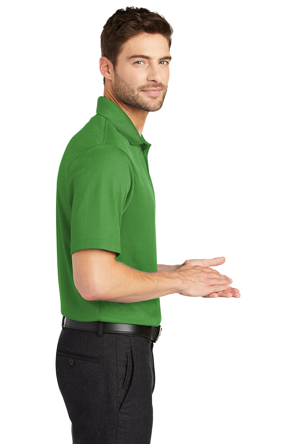 Port Authority Mens Performance Moisture Wicking Short Sleeve Polo Shirt - Vine Green  Premium quality Clothing Port-Authority