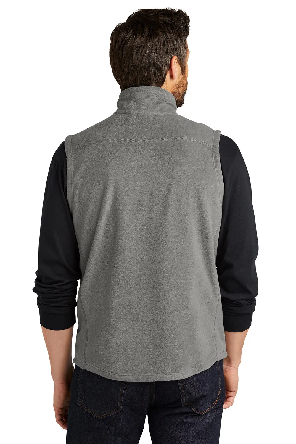 Port Authority Mens Pill Resistant Microfleece Full Zip Vest - Pearl Grey  Premium quality Clothing Port-Authority