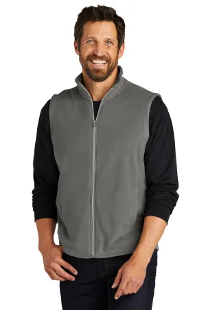 Port Authority Mens Pill Resistant Microfleece Full Zip Vest - Pearl Grey  Premium quality Clothing Port-Authority