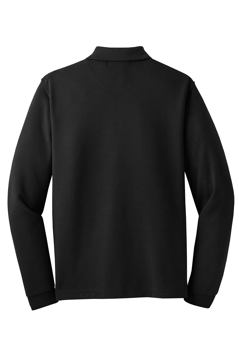 Port Authority Mens Rapid Dry Moisture Wicking Long Sleeve Polo Shirt - Black  Premium quality Clothing Port-Authority